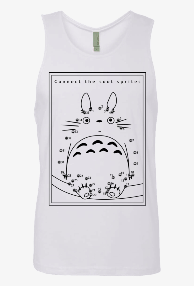 Connect The Dots Men's Premium Tank Top - My Neighbor Totoro, transparent png