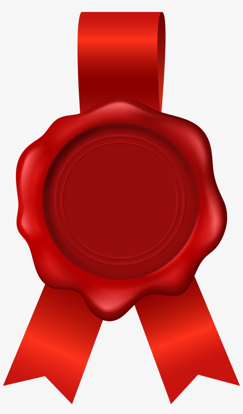 Wax Stamp Transparent Red Image - Circle, transparent png