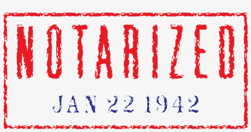 This Free Icons Png Design Of "notarized" Stamp, transparent png