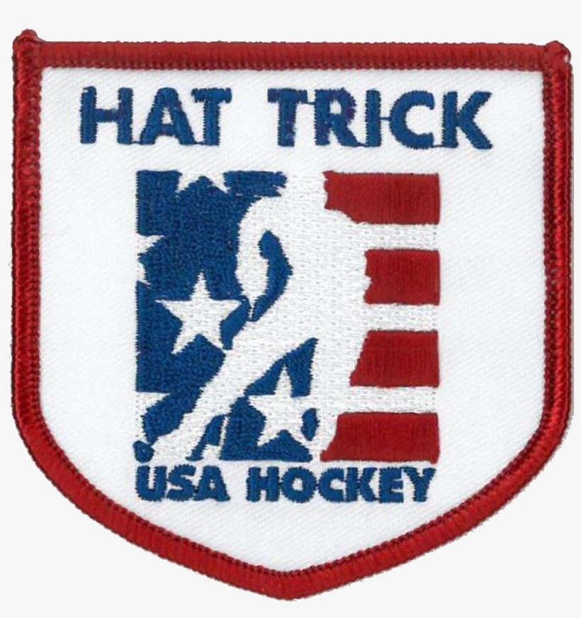 Usa Hockey Hat Trick Patch, transparent png