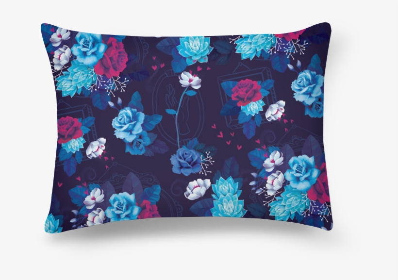 Almofada Retangular Floral De Flávia Fernandes De Oliveirana - Cushion, transparent png