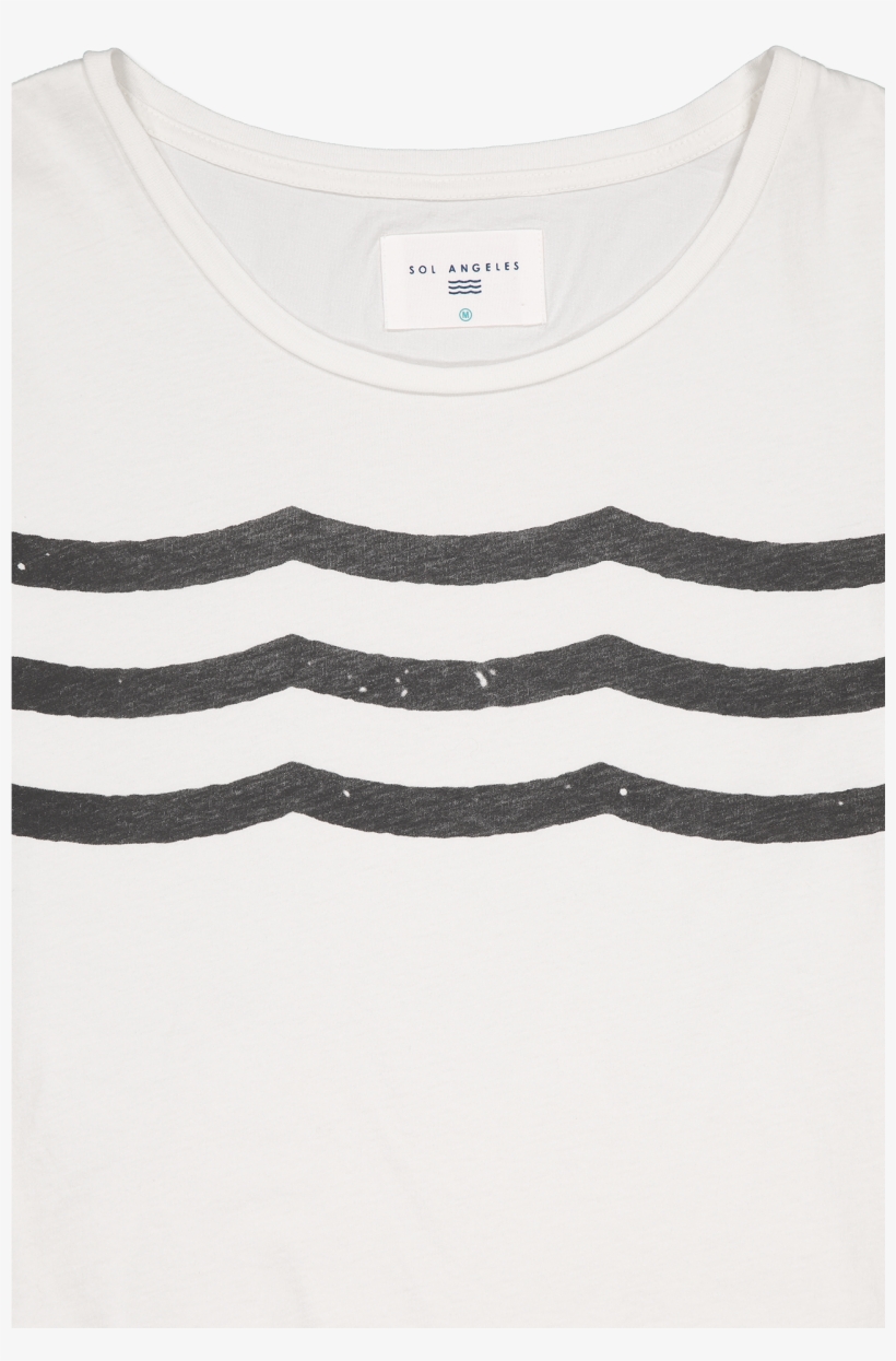 Ss Waves Crewneck T-shirt White - Pattern, transparent png