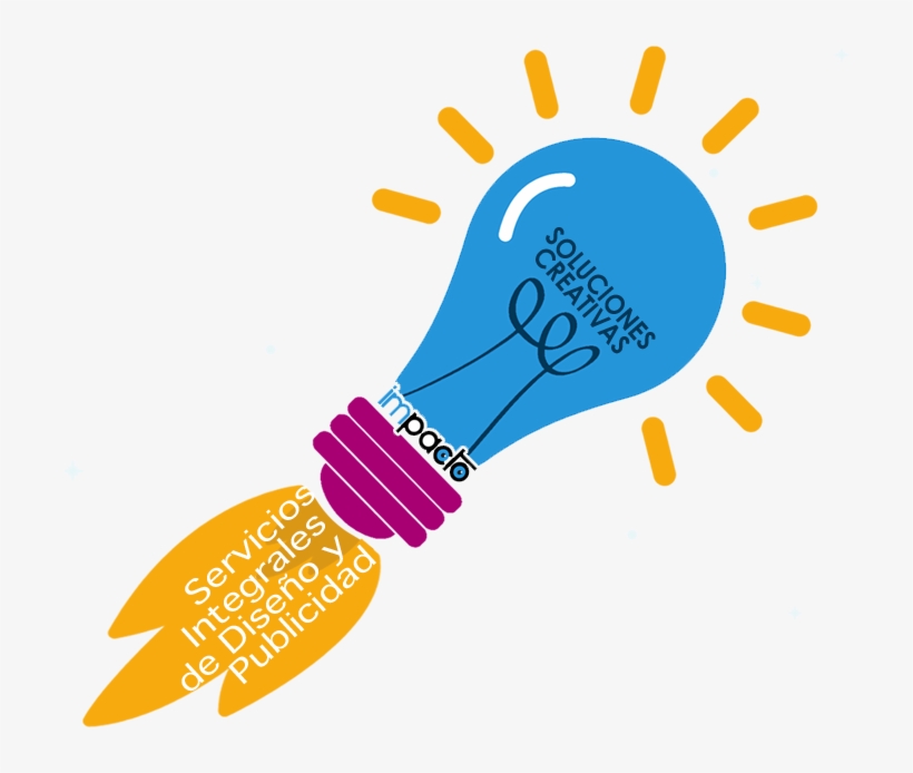 Damos Vida Y Color A Tu Idea - Cartoon Bulb Png, transparent png