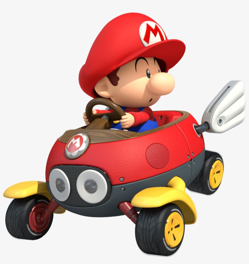 Baby Mario Mario Kart - Mario Kart 8 Deluxe Baby Mario, transparent png