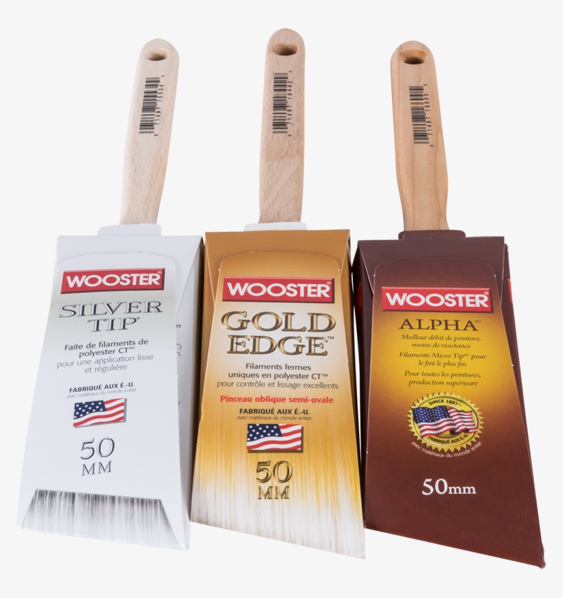 Wooster 50mm Angle Sash Brushes - Label, transparent png