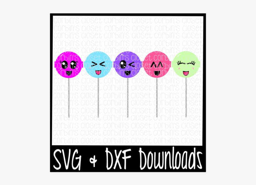 Kawaii Lolipops * Cute Faces * Candy Cutting File - Tic Tac Toe Svg File, transparent png