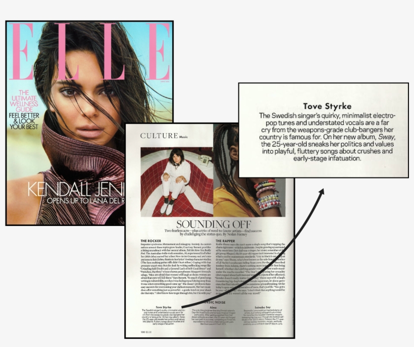 Elle - Tove Styrke - Elle Magazine Cover 2018, transparent png