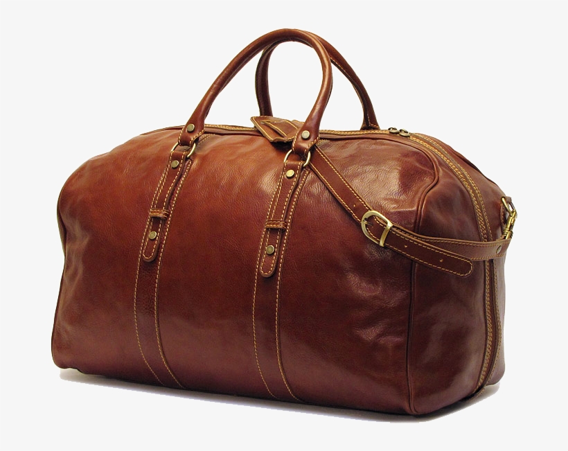 Leather Duffle Bag Png, transparent png