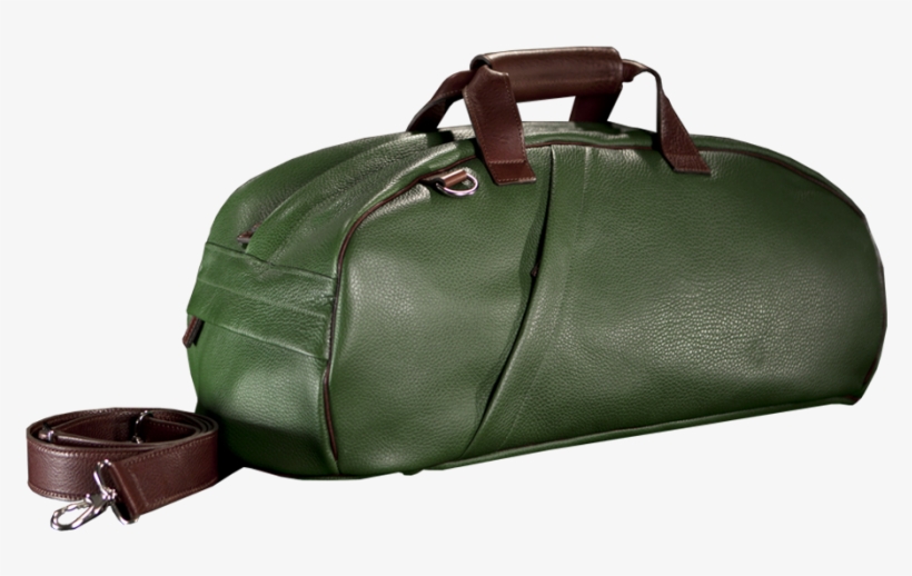 Leather T-bag Green - Messenger Bag, transparent png