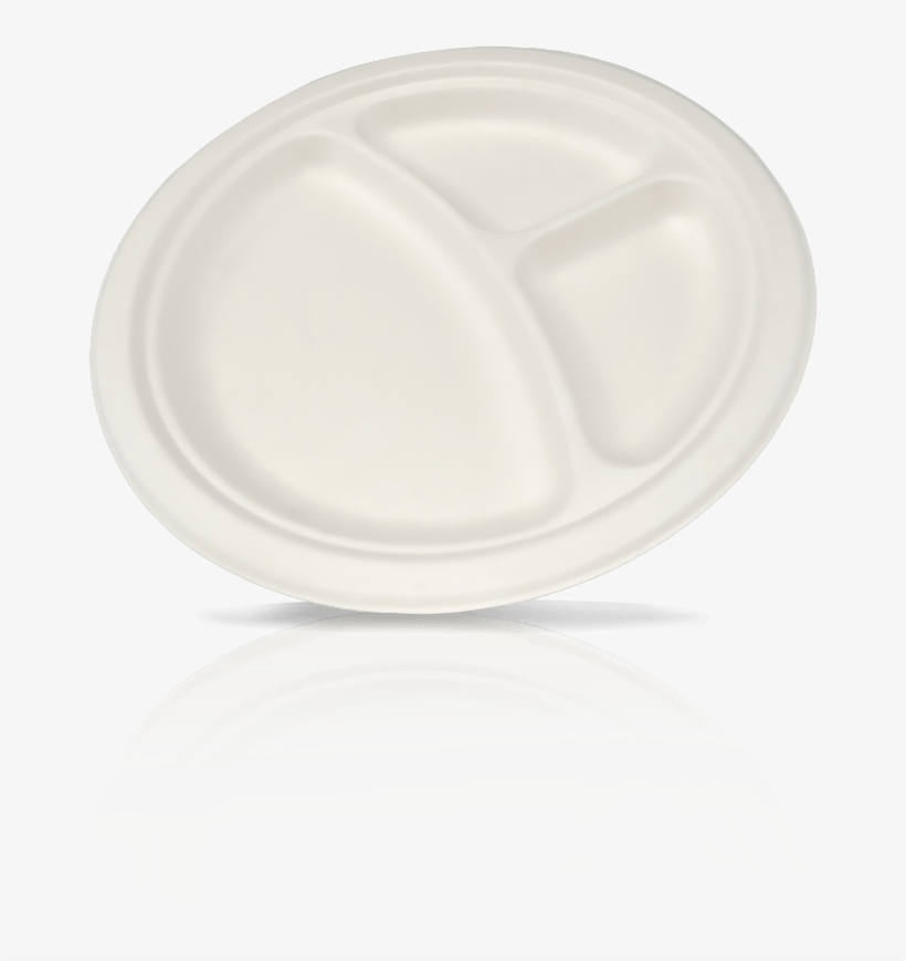 Biodegradable Divided Plate - Plate, transparent png