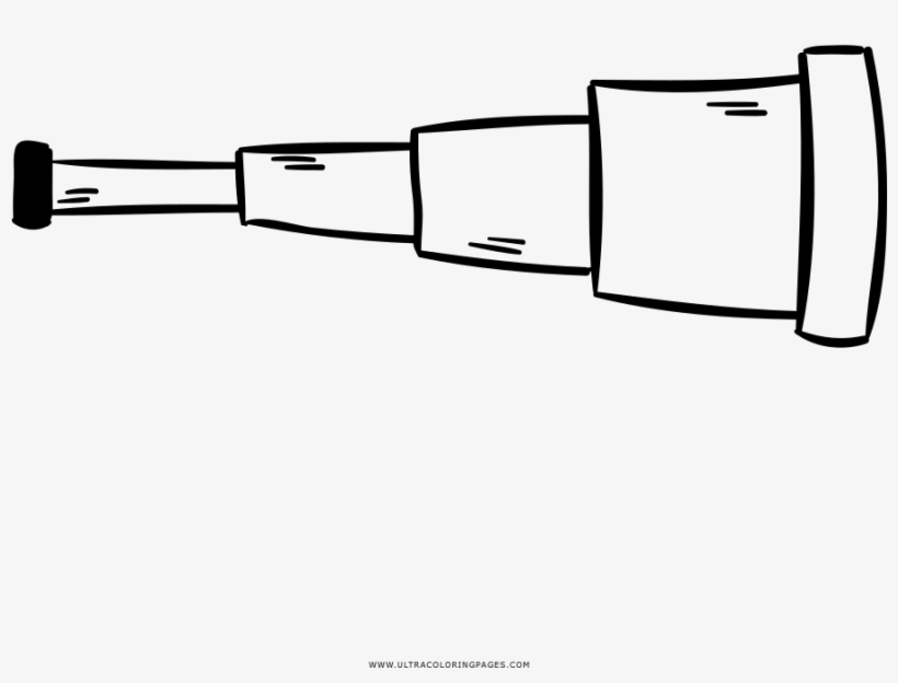 Spyglass Coloring Page - Diagram, transparent png