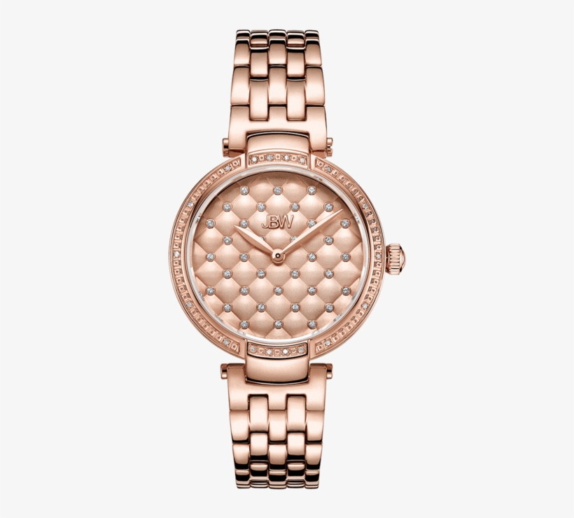 Jbw Gala J6356a Rose Gold Diamond Watch Front - Michael Kors Gala Medium Logo Tote- Brown/butternut,, transparent png