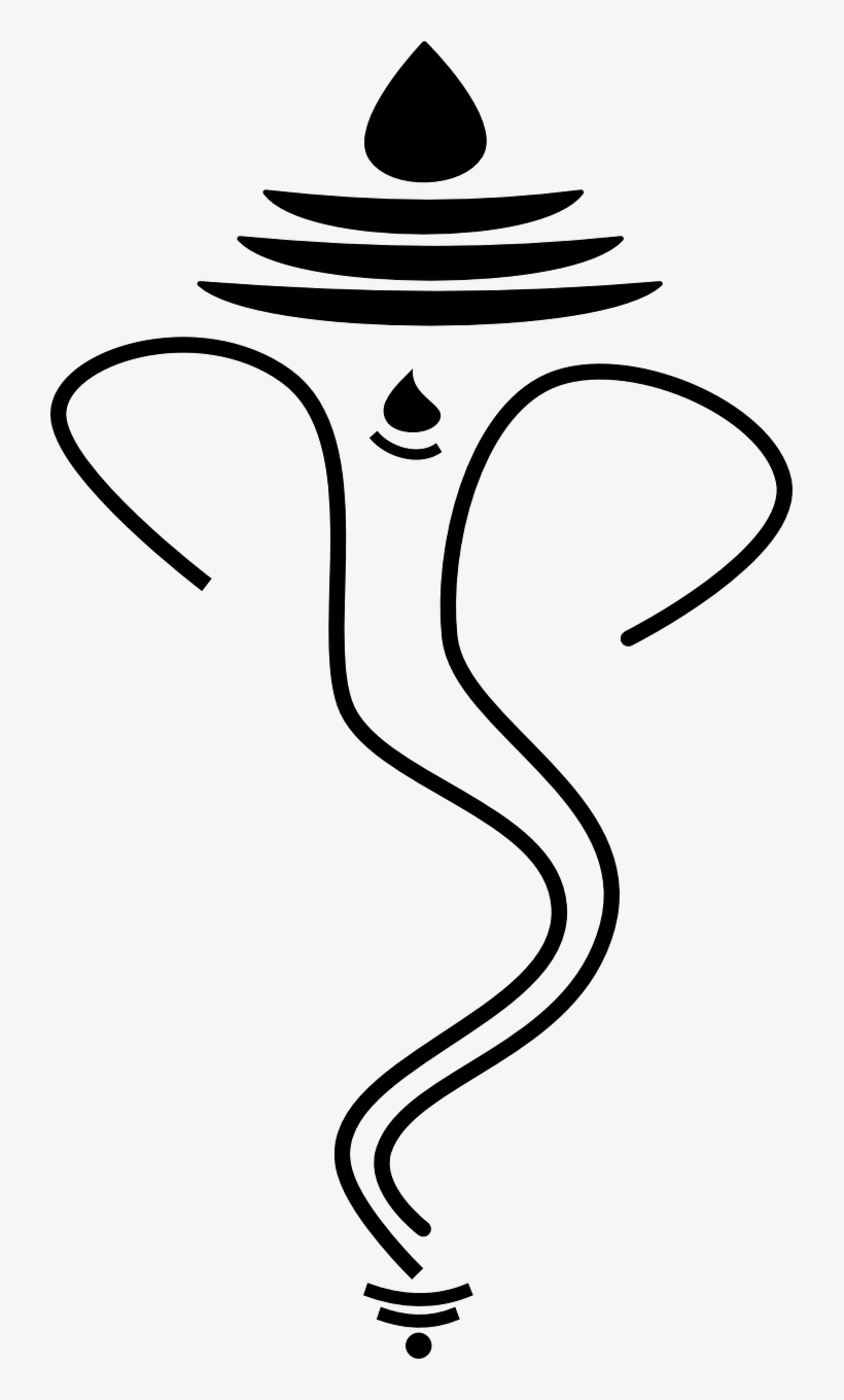 Ganesh Ganesha God - Ganpati Black And White, transparent png