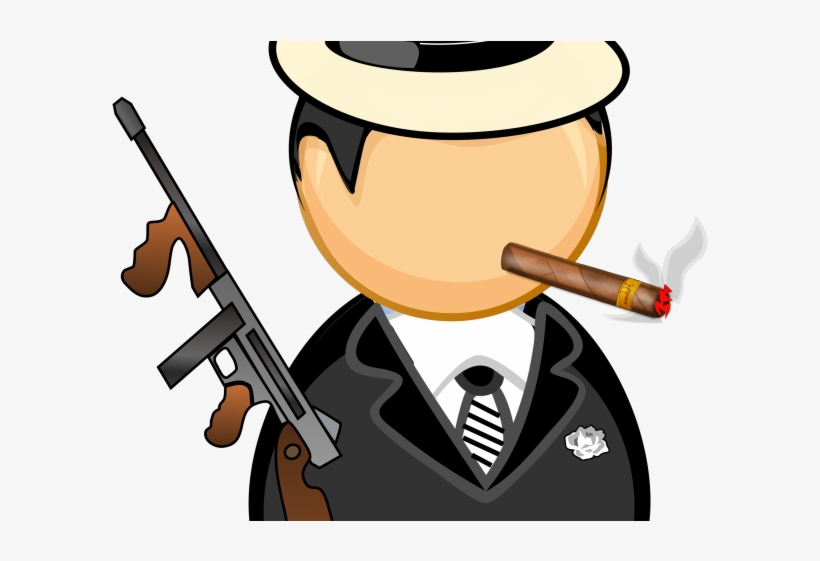 Bigfoot Clipart Gangster - Al Capone Clip Art, transparent png