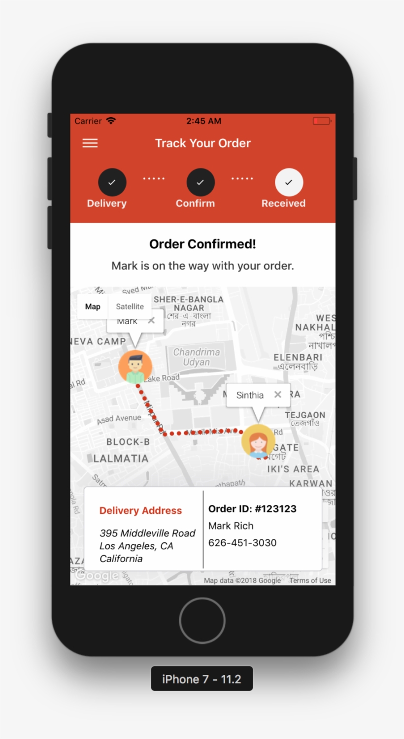 Food Ui/app Screen Front View Mockup Food Ui/app Screen - React Native Ios Simulator, transparent png