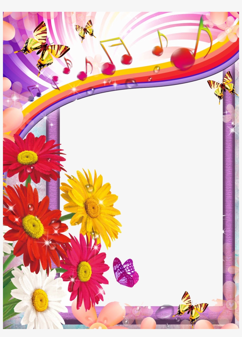 Pictures Images, Flower Pictures, Exotic Flowers, Adobe - Frame With Flowers Png, transparent png