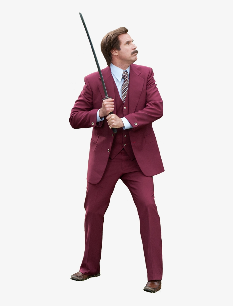 Right Click And Save As Then Open The Png In Photoshop - Ron Burgundy Cutout, transparent png