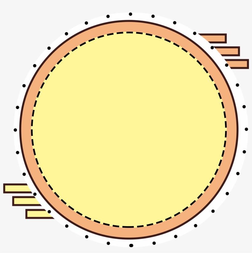 Memphis Border Cartoon E Commerce Simple Png And Psd - Apple Photo Black And White Clipart, transparent png