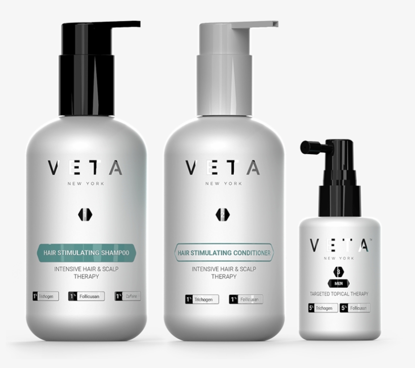 Veta 3-step Hair Growth System For Men - Cosmetics, transparent png
