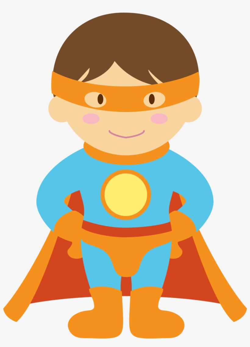 Superhero Kid Clipart Free Download - Kids Clipart Super Hero, transparent png