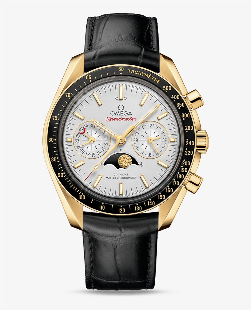 Moonwatch Omega Co-axial Master Chronometer Moonphase - Omega 32932445101001, transparent png
