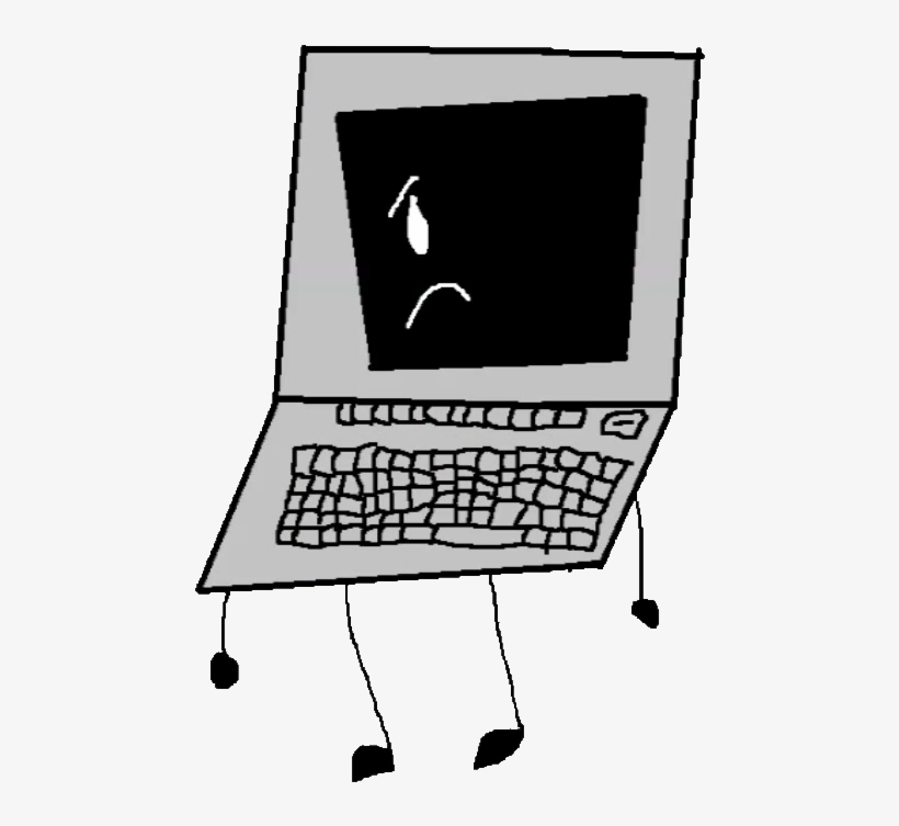 Laptop Old - Trampoline, transparent png