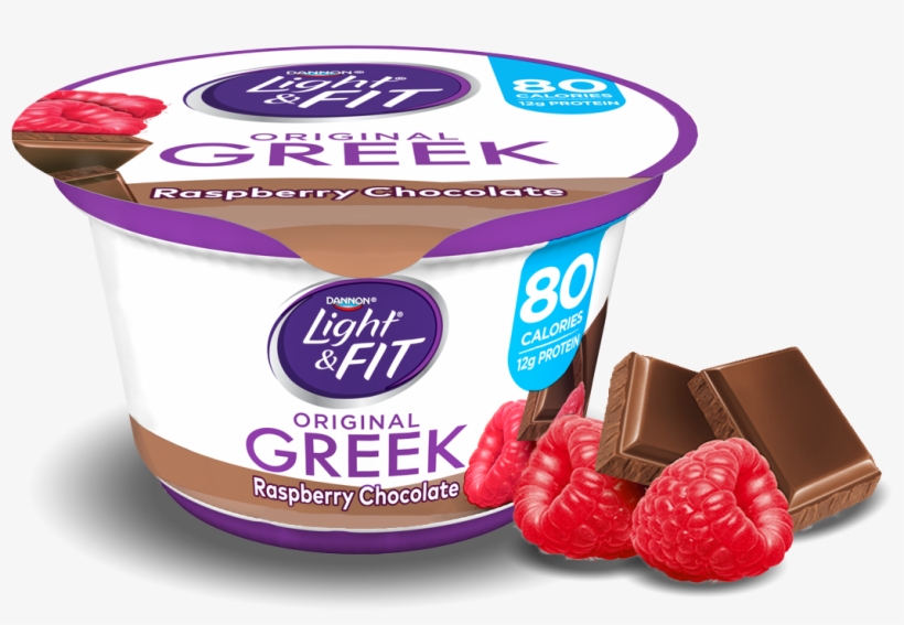 Raspberry Chocolate Greek Yogurt - Dannon Light And Fit Greek Yogurt Toasted Marshmallow, transparent png