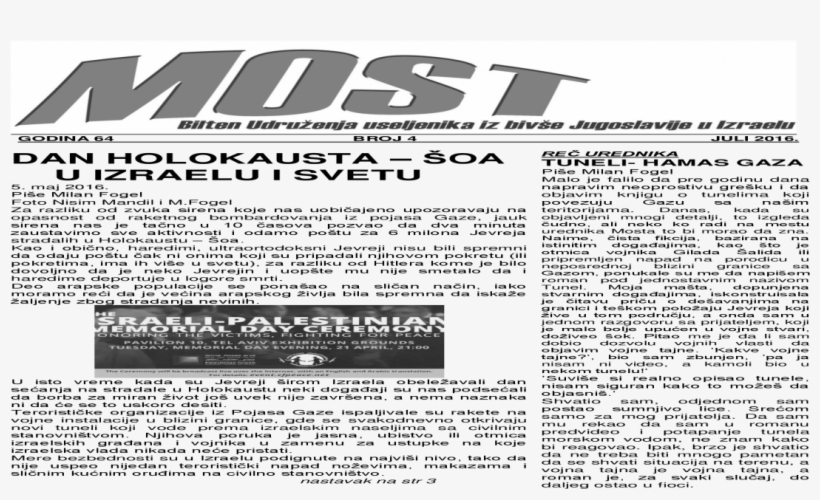 Godina 64 Broj 4 Juli - Newspaper, transparent png
