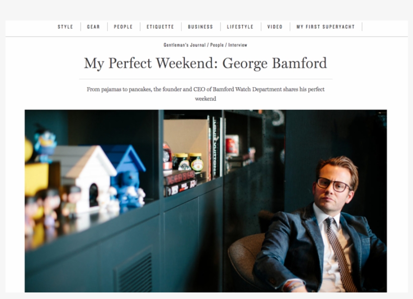Perfect Weekend George Bamford Bamford Watch Department - Animation, transparent png