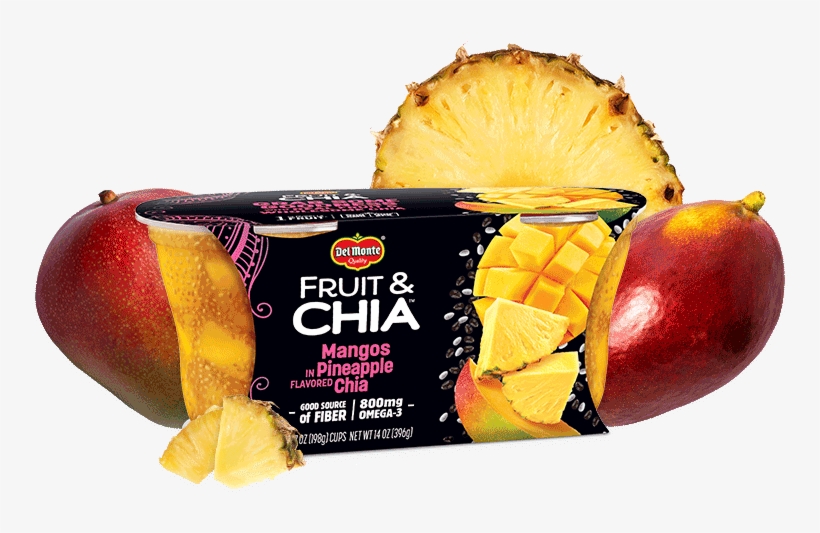 Fruit & Chia™ Mangos In Pineapple Flavored - Seedless Fruit, transparent png