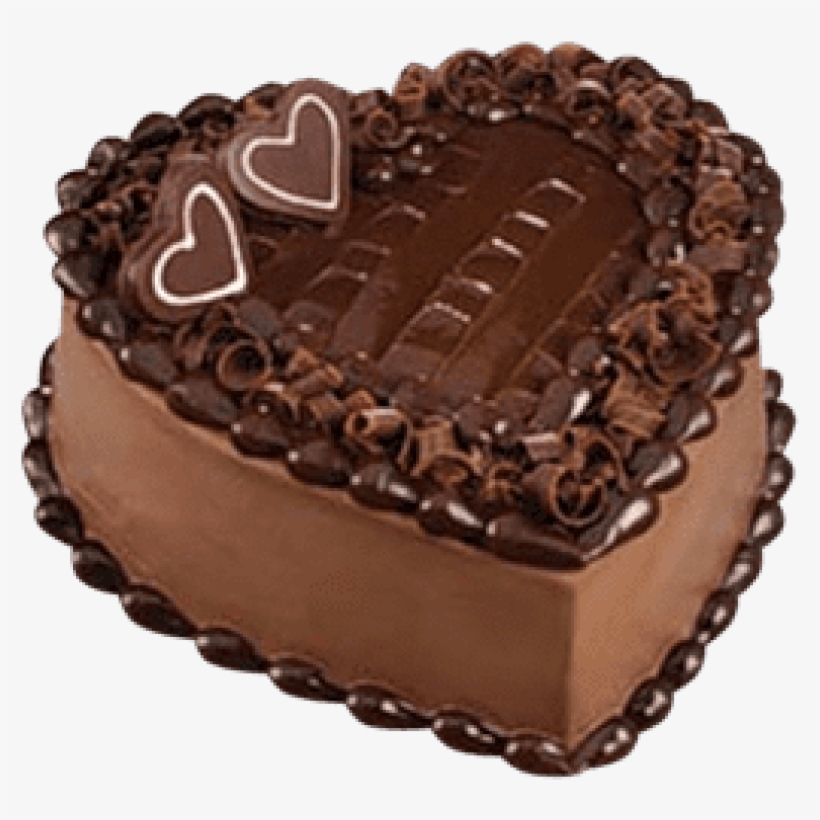 Free Png Download Chocolate Heart Cake Png Images Background - Chocolate Cake In Heart Shape, transparent png