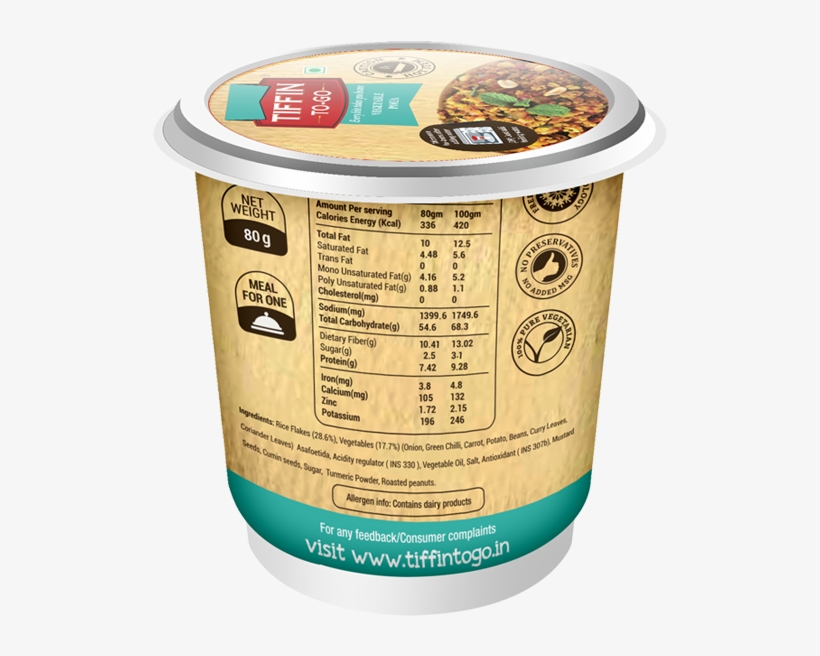 Vegetable Poha - Label, transparent png