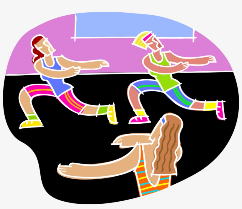 Free Library Aerobics Fitness Image Illustration Of - Aerobics, transparent png
