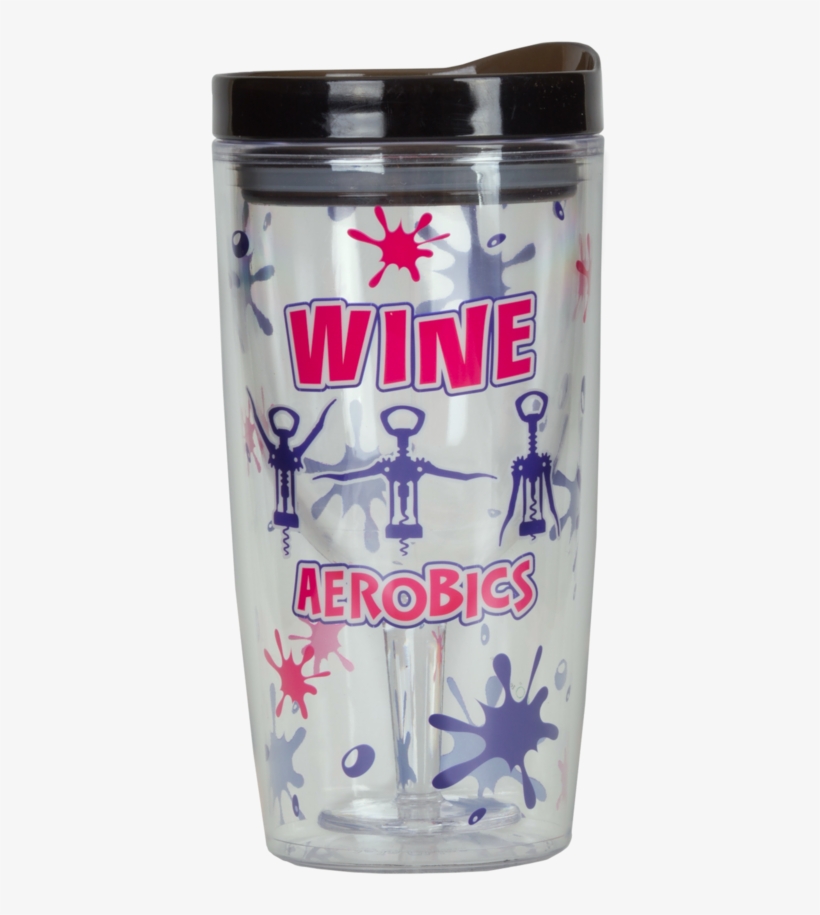 Vingo - Wine Aerobics - Pint Glass, transparent png