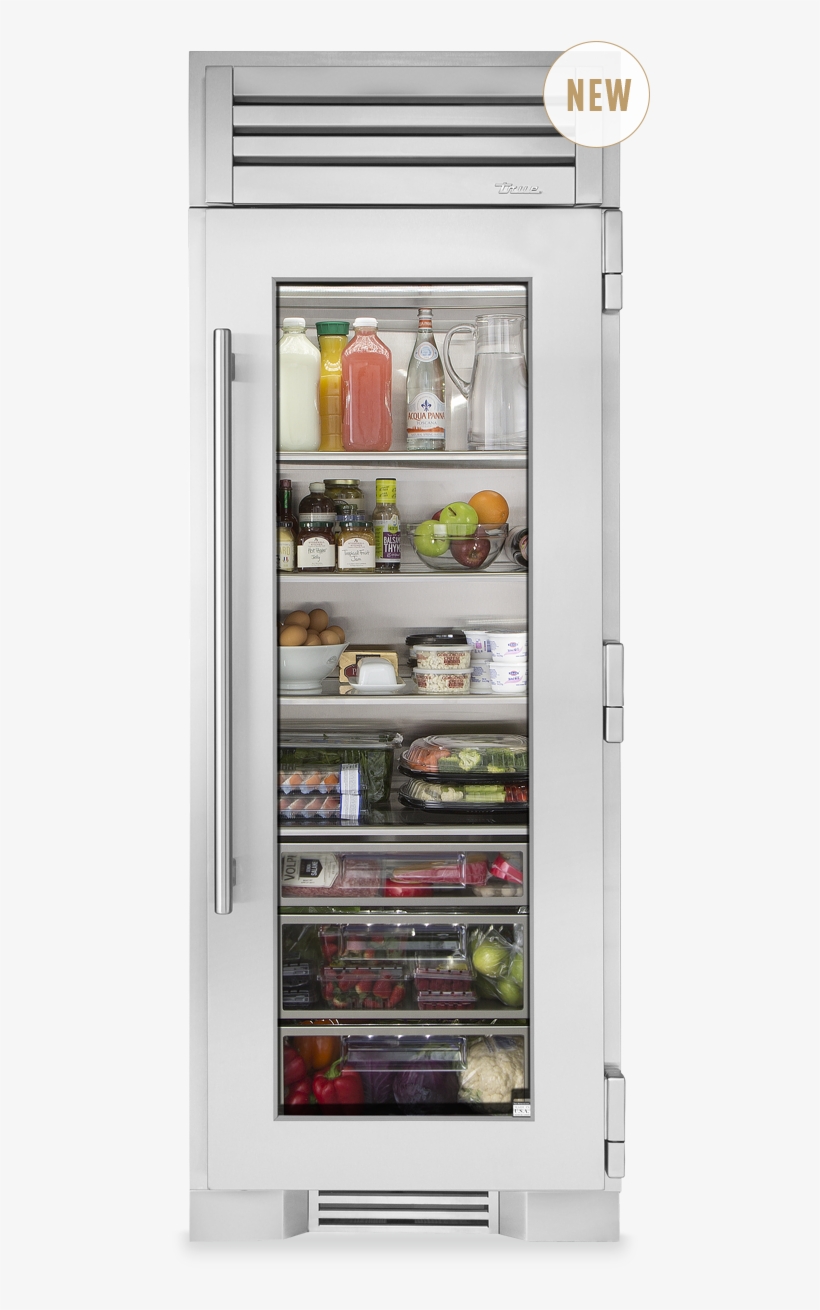 30" Glass Door Refrigerator Column - True 48 Glass Door Refrigerator, transparent png