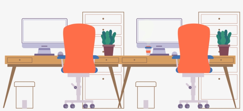 Computer Desk, transparent png