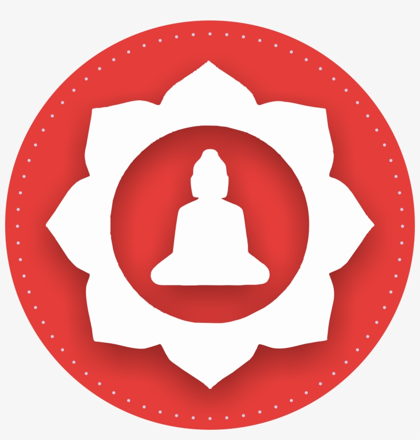 Illustration Logo Circle Symbols Buddhism Buddha Brand - Meditation Minimalist Background, transparent png