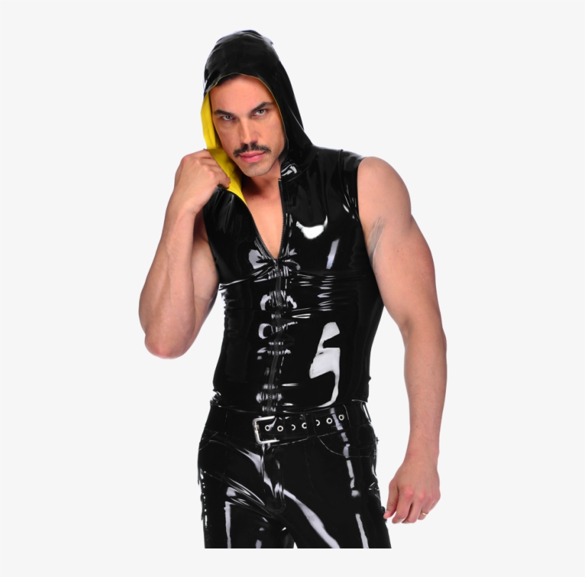 Contrast Hoodie Vest - Latex Clothing, transparent png