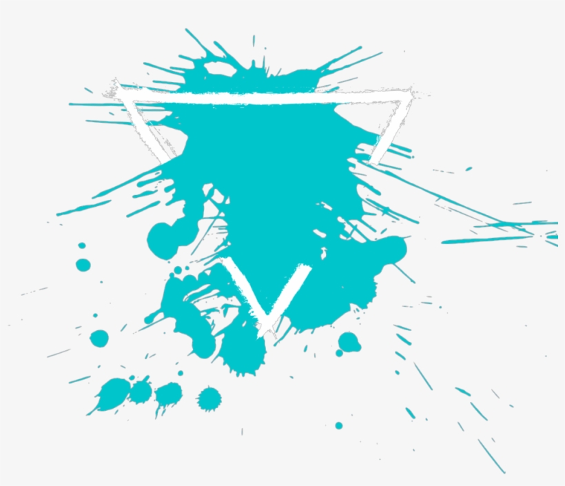 Triangle Paint Splash Colorsplash Drops Dropped Text - Portable Network Graphics, transparent png