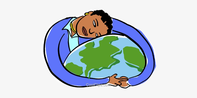 Woman Embracing The Globe Royalty Free Vector Clip - Abraçando O Mundo, transparent png