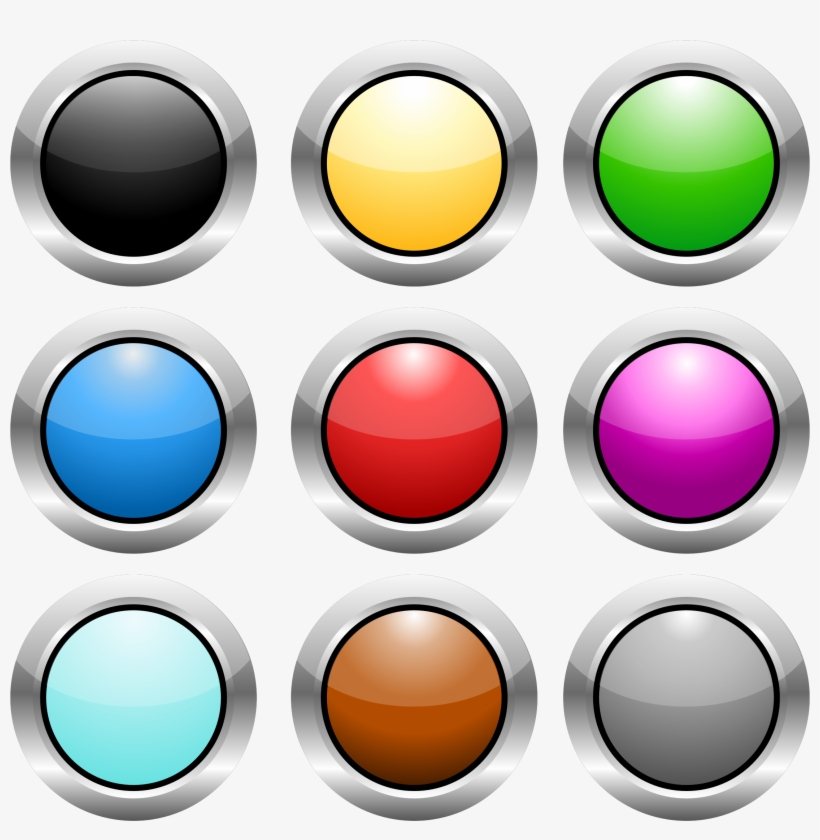 Circle Web Buttons Png, transparent png