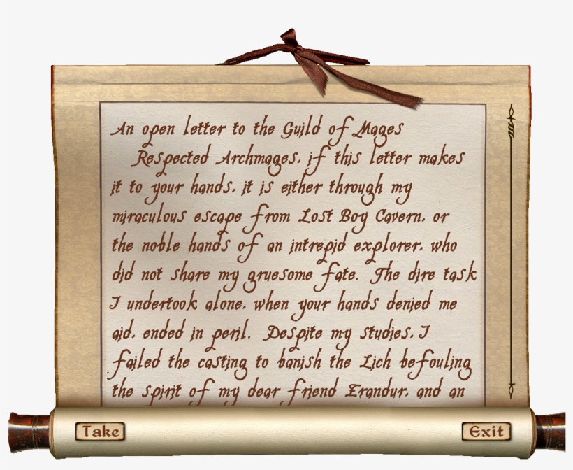 Letters To The Guild Of Mages Letter One - Brother Notes, transparent png