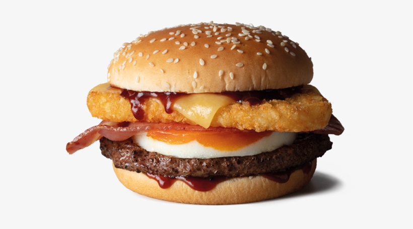 Big Brekkie Burger, transparent png