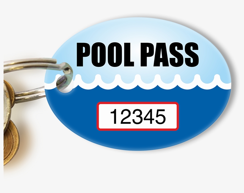 Pool Pass In Oval Shape, Waves Print - Land Glass - 800x800 PNG ...
