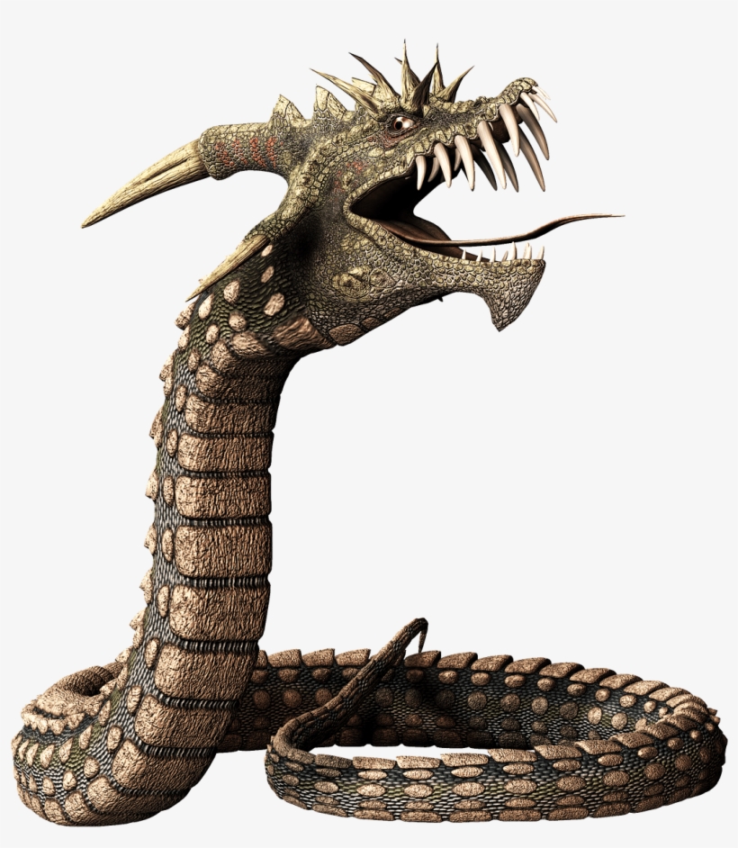 Dragon Snake - Snake With Dragon Head, transparent png