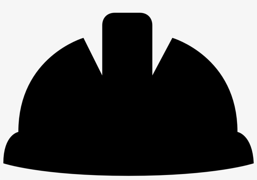 Worker Male Icon - Hard Hat Silhouette, transparent png