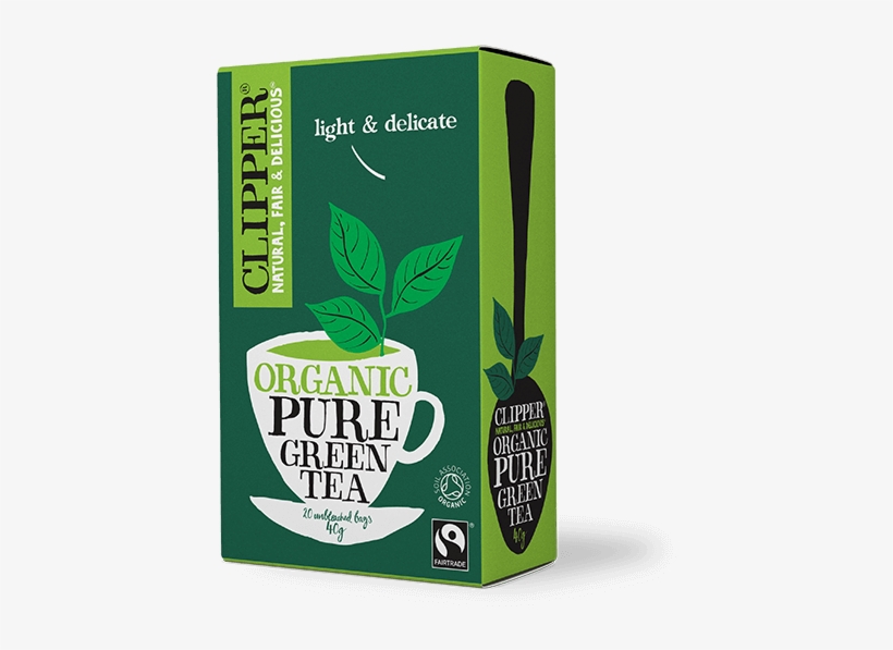 Organic Fairtrade Pure Green Tea 20 Bags - Clipper Organic Pure Green Tea 20 Bags, transparent png