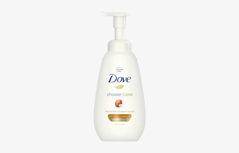 Dove Shower Foam Shea Butter With Warm Vanilla Foaming - Dove Foam Body Wash, transparent png