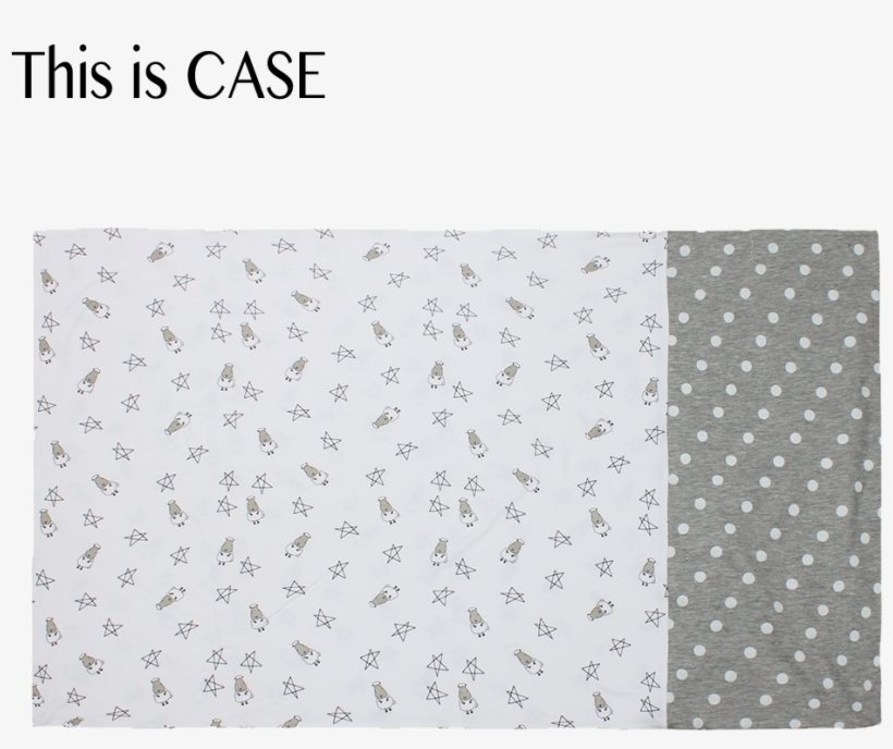 Bed-time Buddy Case White Small Star & Sheepz Grey - Polka Dot, transparent png