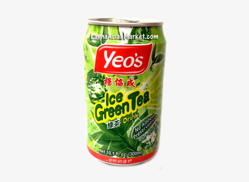 Yeo's Ice Green Tea 300ml, transparent png